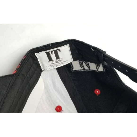 IT Original Movie Snapback Red & Black Pennywise Clown Baseball Hat Cap OSFM NWT - Picture 8 of 9